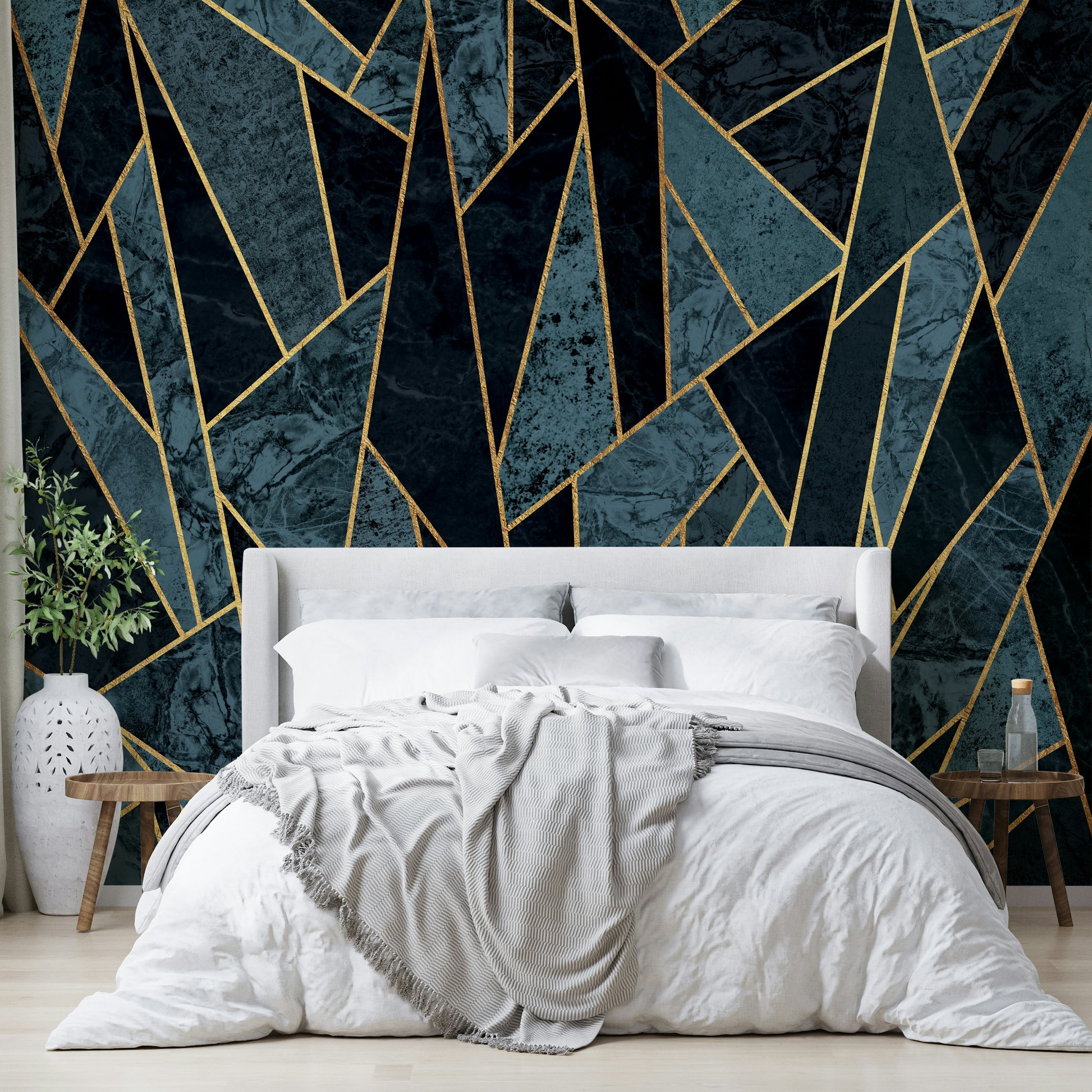 Icy tones mural wallpaper
