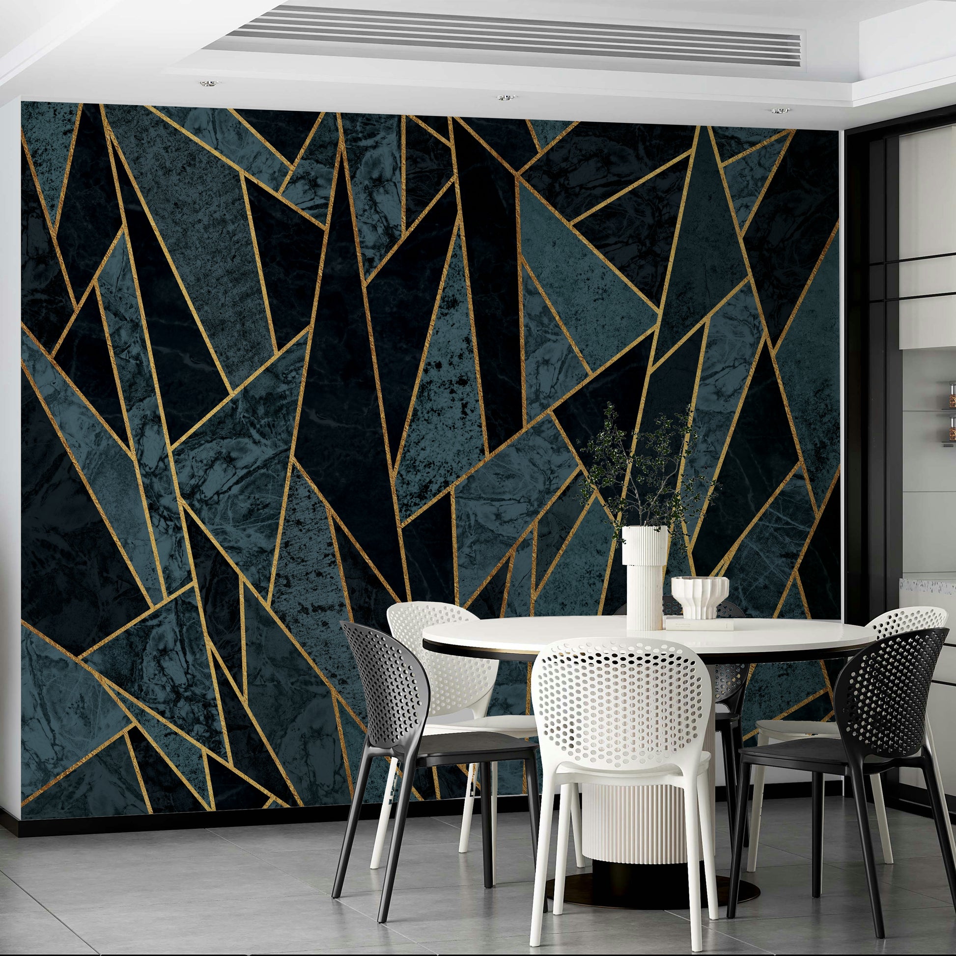 Bold frozen effect wall mural
