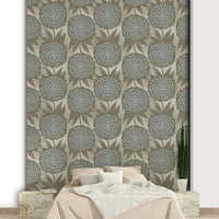 Warm golden tone wall mural
