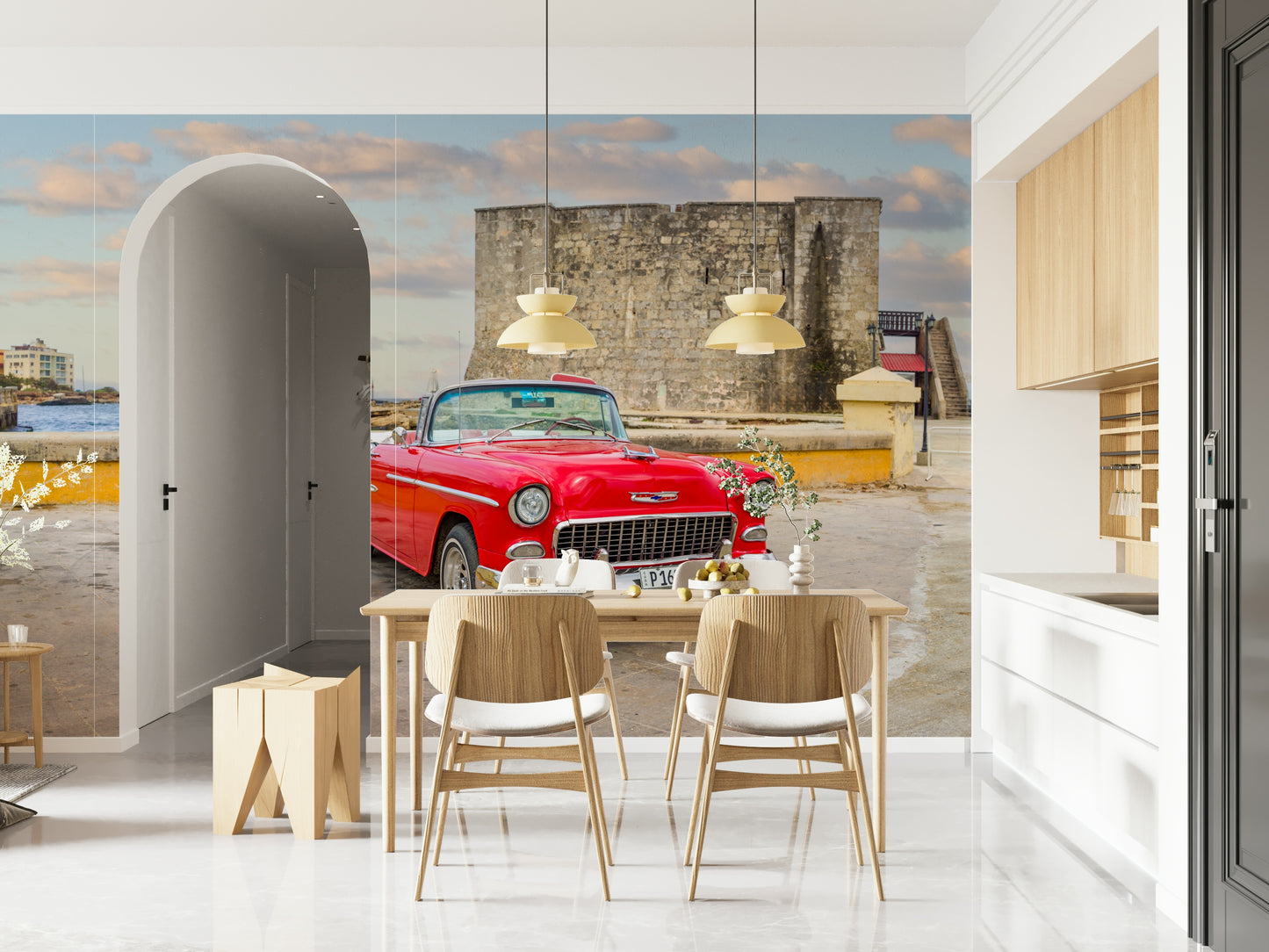 Havana's Retro Ride Wall Mural