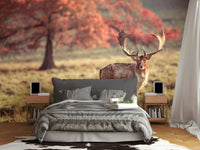 Wildlife-inspired mural wallpaper perfect for living rooms

