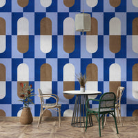 Abstract mid century design wallpaper

