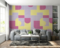 Decorative tile print in muted tones

