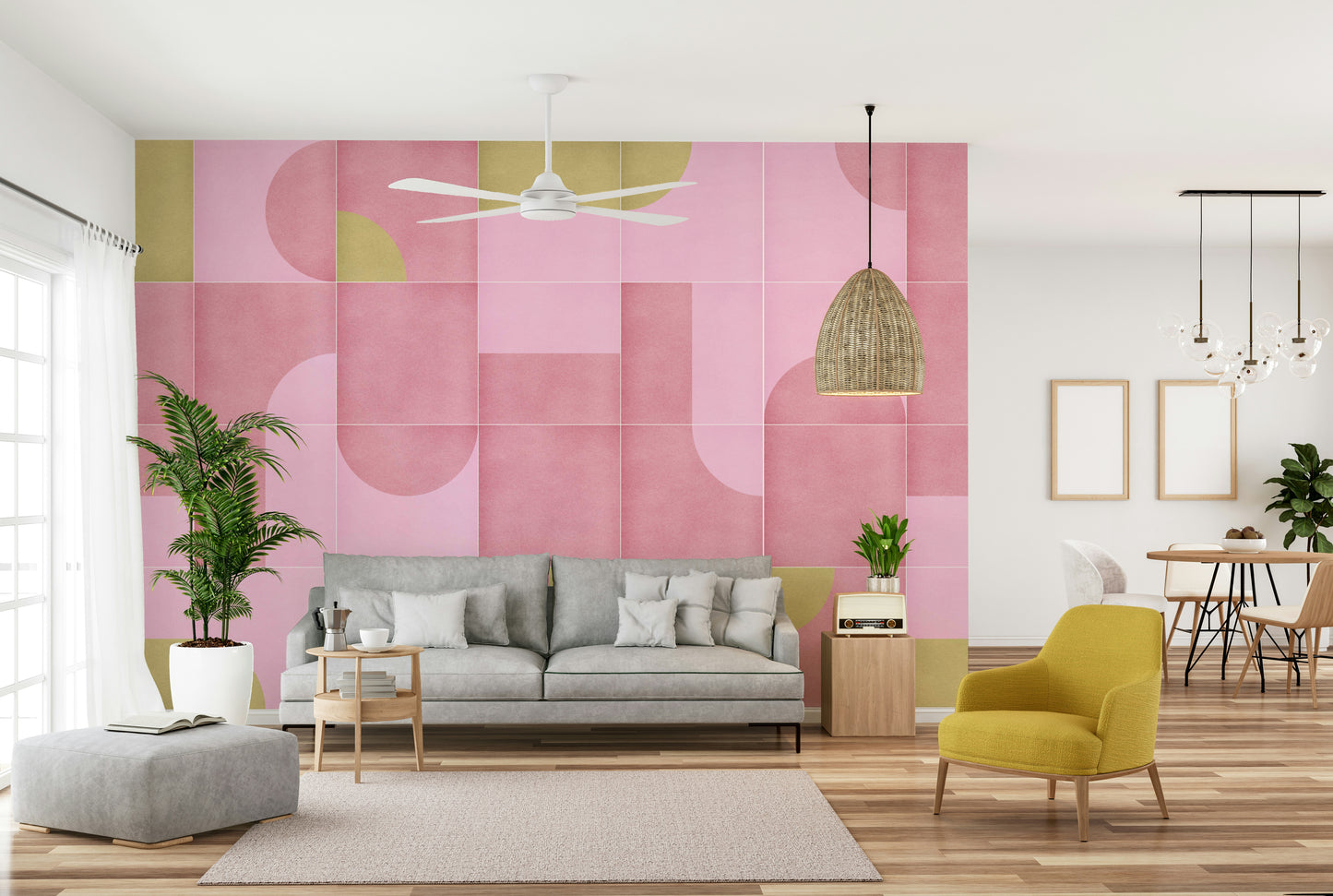 Kitchen space with Retro Tiles 14 wallpaper

