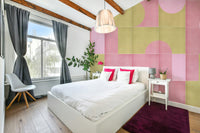 Detailed tile print wallpaper for walls

