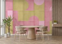 Retro Tiles 15 mural wallpaper full design

