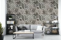 Ocean-themed wallpaper in hand-drawn style

