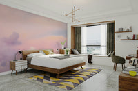 Gentle pastel sky wallpaper in soft tones

