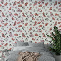 Vintage style flower wallpaper

