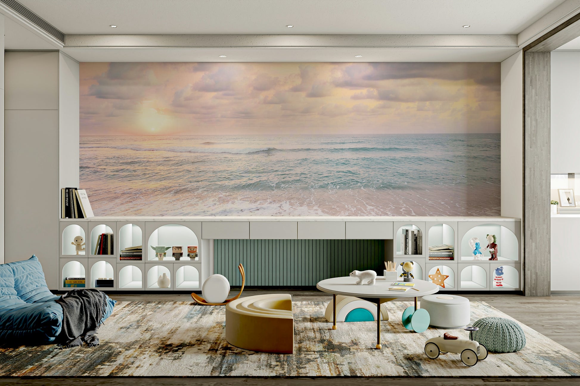 Dawn-inspired wallpaper with open sky effect

