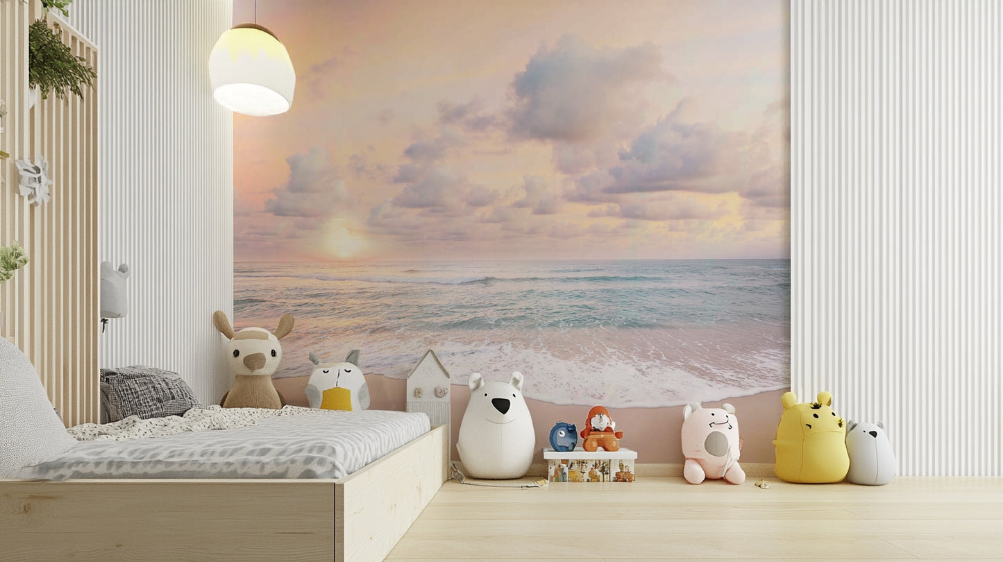 Wallpaper showing soft color shift of dawn

