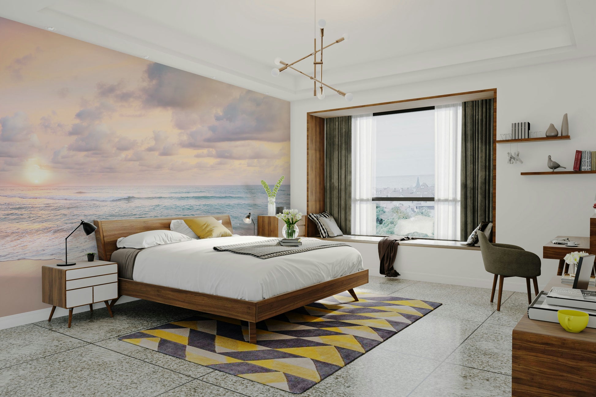 Soft sky wallpaper for meditation or bedroom walls

