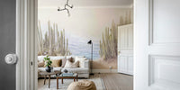 Neutral cactus design for calm interiors

