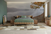 Rocky beach and soft reflections wall mural

