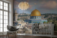 Elegant wallpaper for walls with historic skyline

