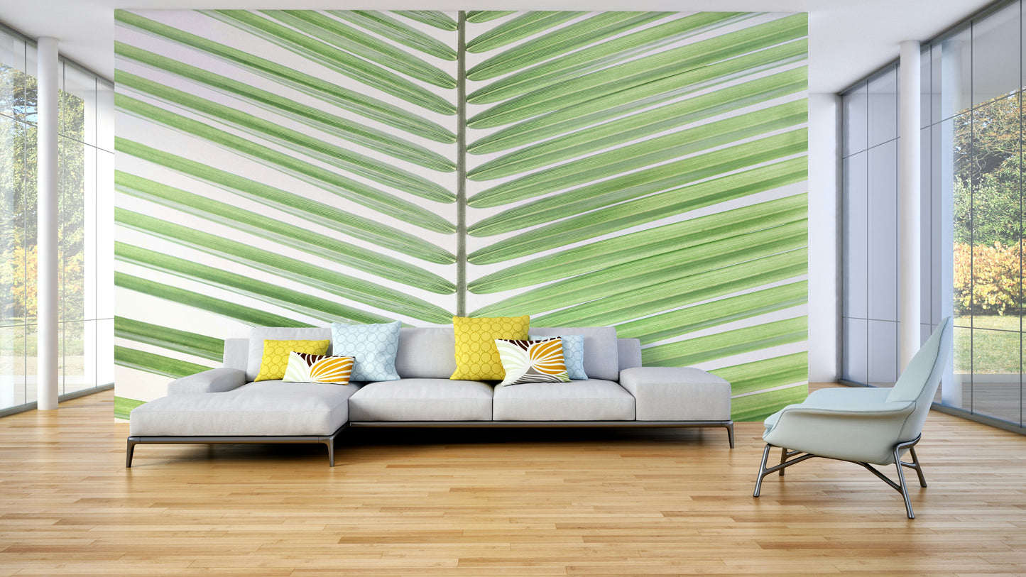 Palm wallpaper for bedrooms or spa spaces


