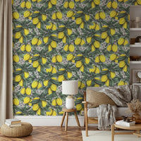 Vibrant mural wallpaper with a fresh and natural appeal

