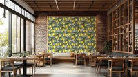 Under the Lemon Tree Wallpaper featuring yellow lemons and white flowers

