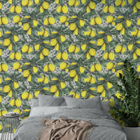 Fresh and vibrant wall mural for a cheerful home atmosphere

