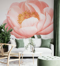 High-definition peony mural for a stunning and vibrant atmosphere

