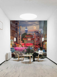 Ideal mural wallpaper for living rooms, restaurants, and offices

