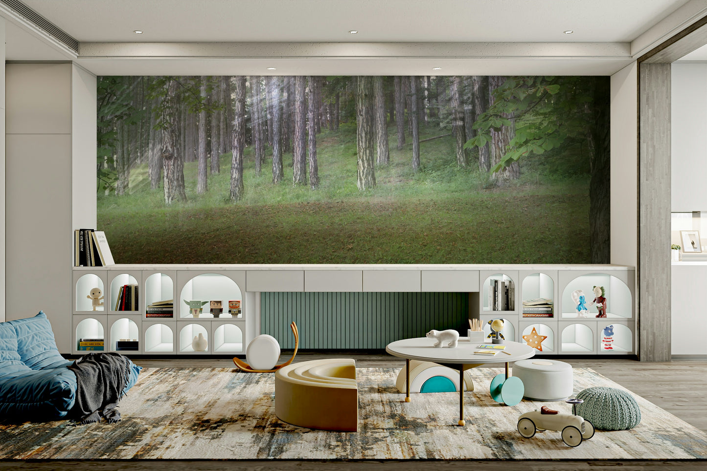 Easy-to-install mural that brings the outdoors inside

