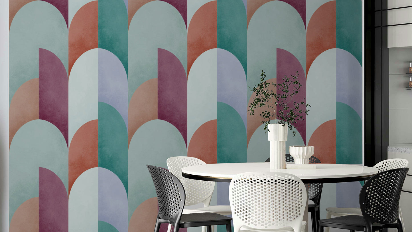 Captures the essence of mid-century design and the tranquility of evening.
