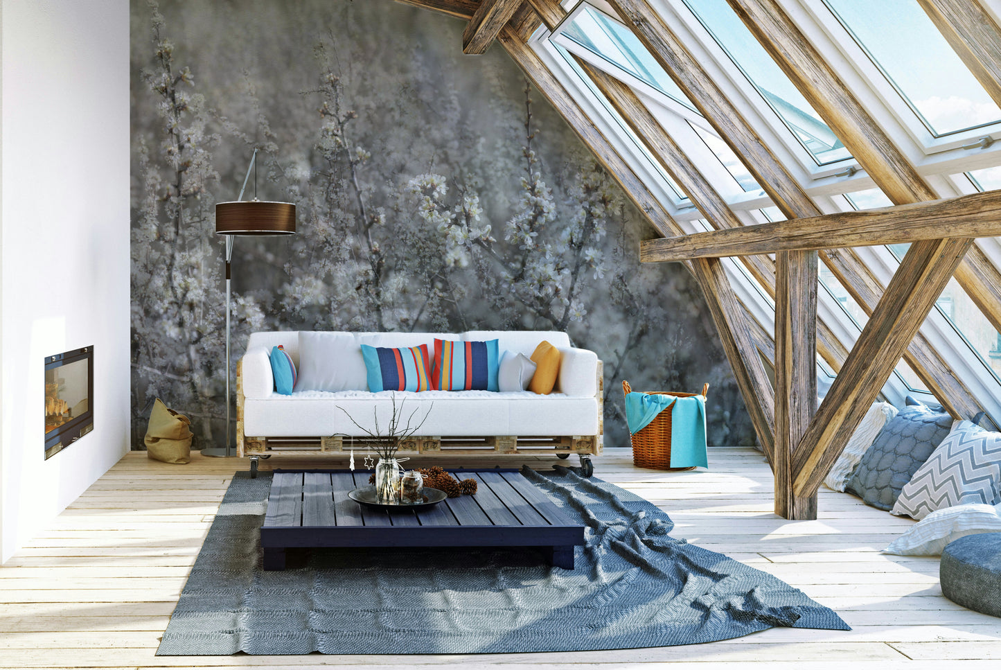 The texture appears smooth and artistic, like a fine art print.
