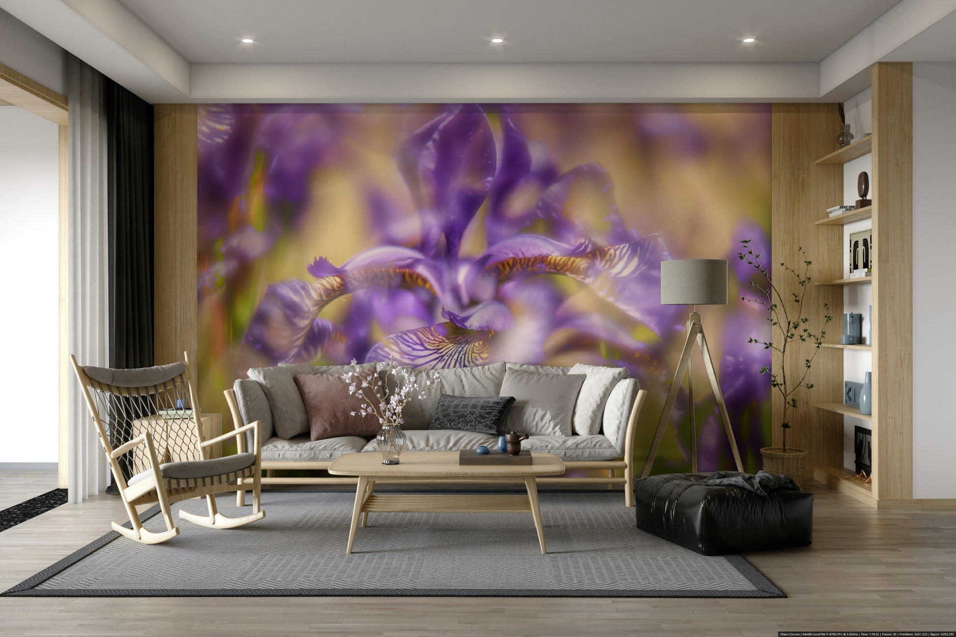 The design evokes a sense of peace, mystery, and the subtle beauty of flowers.
