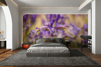 A serene and ethereal wall mural.
