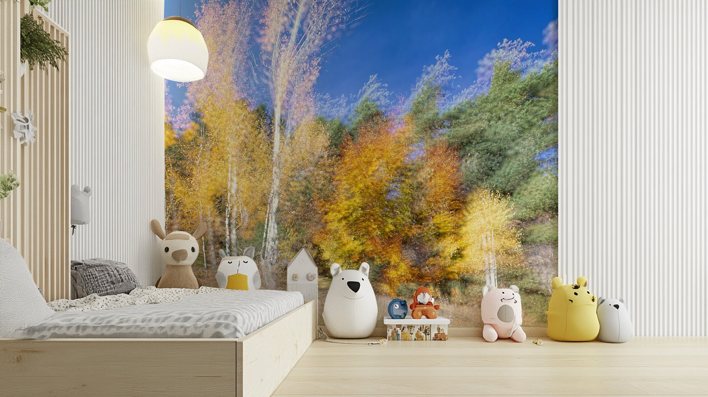 The mural covers a significant wall area.
