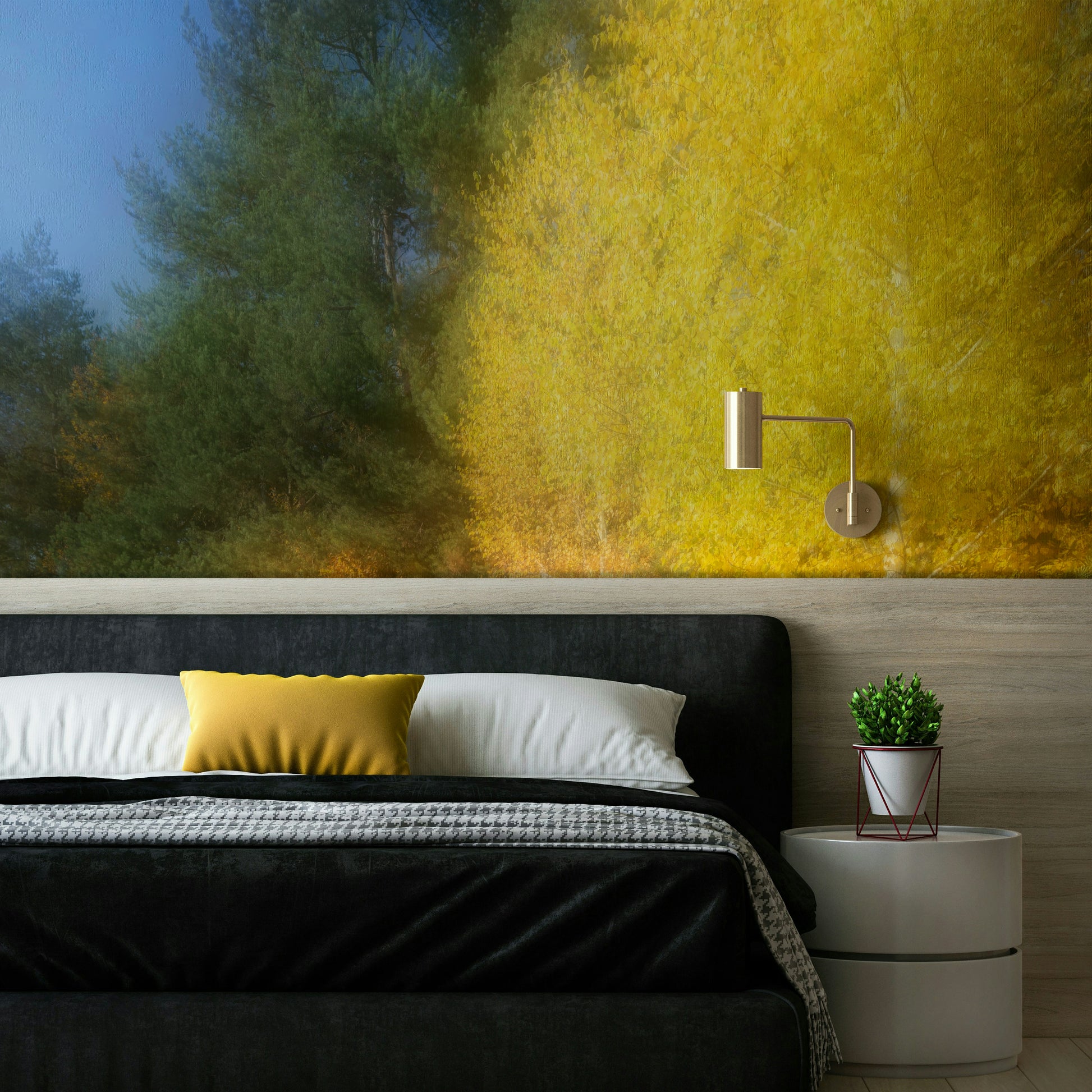 There's a strong sense of tranquility, natural harmony, and sophisticated artistry.
