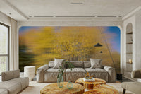 The mural covers a significant wall area.
