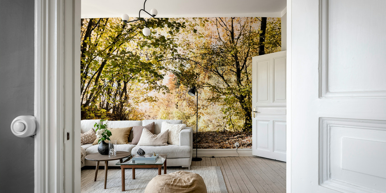 A breathtaking and tranquil wall mural.
