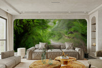 The light filters through the leaves in a gentle way.

