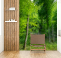 Nature art print on a wall.

