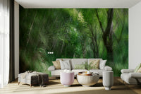 Wall decor evoking tranquility and freshness.

