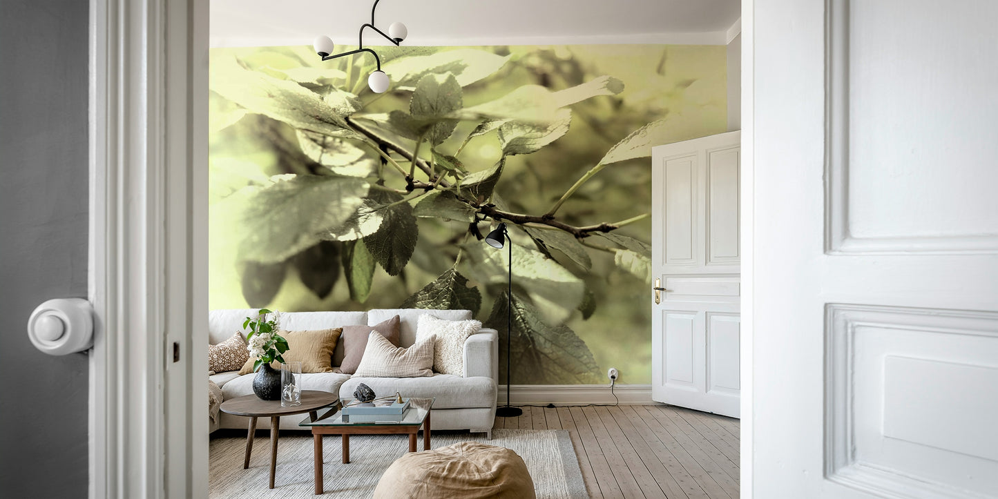 Serene botanical wall art.

