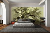Wall decor evoking tranquility and freshness.

