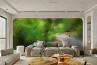 Delicate textures of leaves and foliage.

