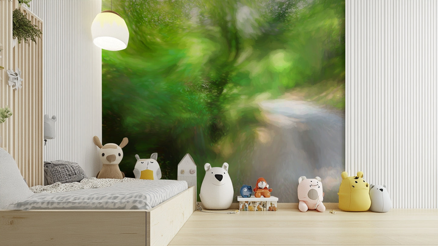 Verdant landscape with soft focus.

