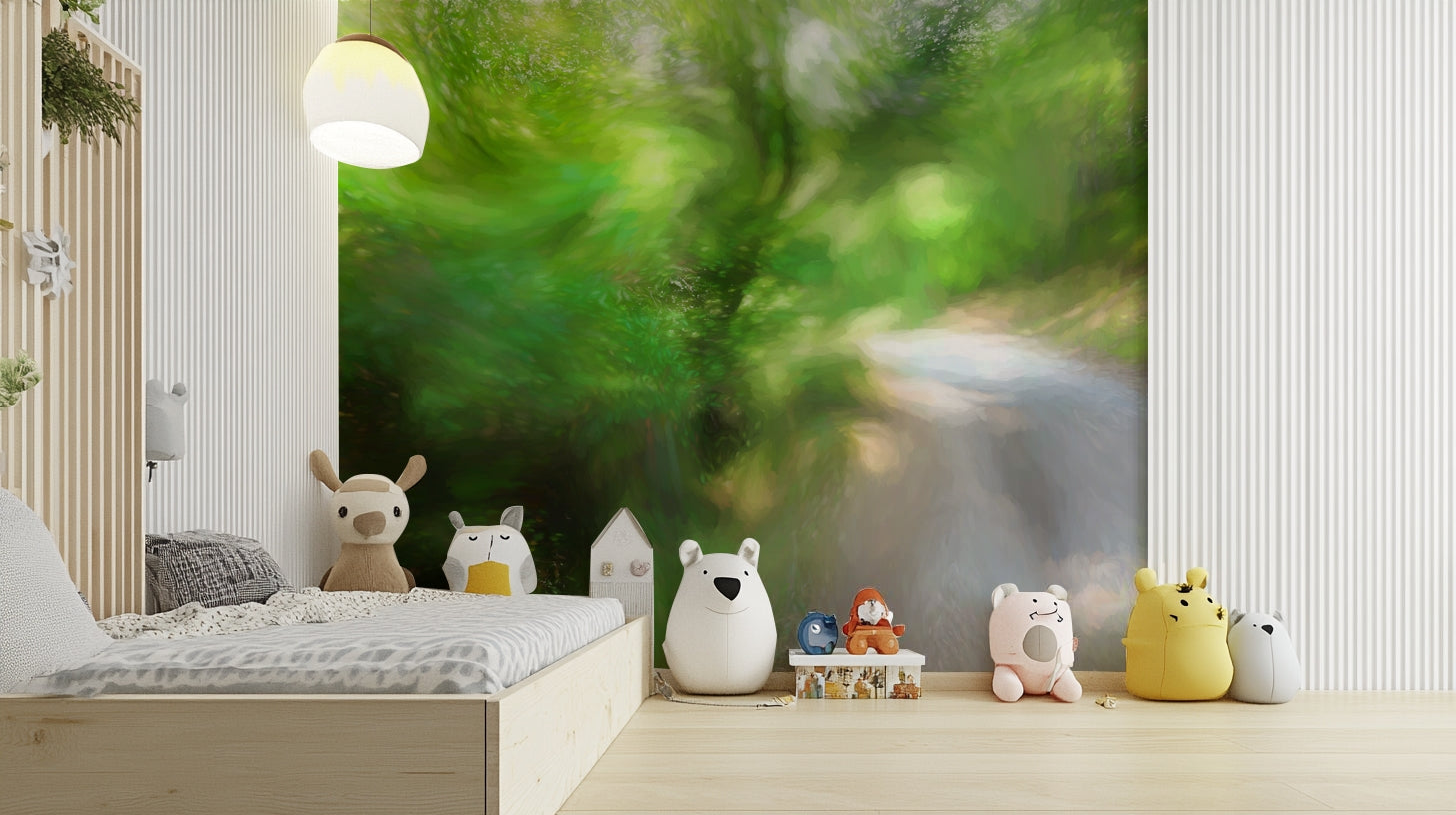 Verdant landscape with soft focus.

