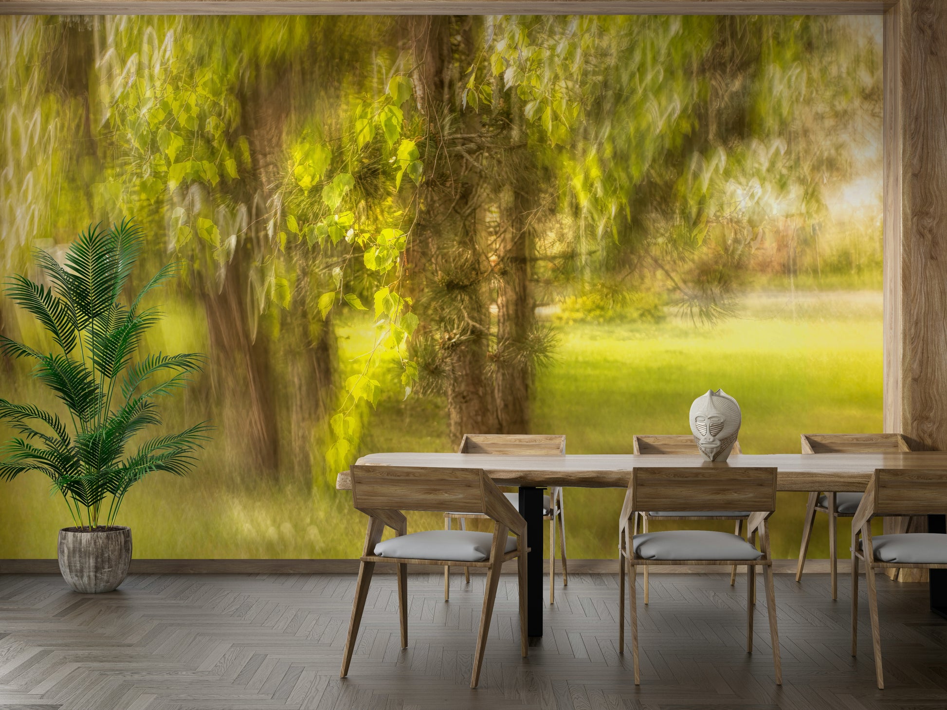 Inviting and calming outdoor feel.

