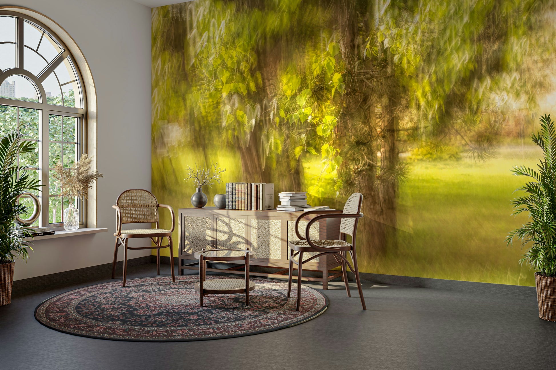 Ethereal woodland scene.

