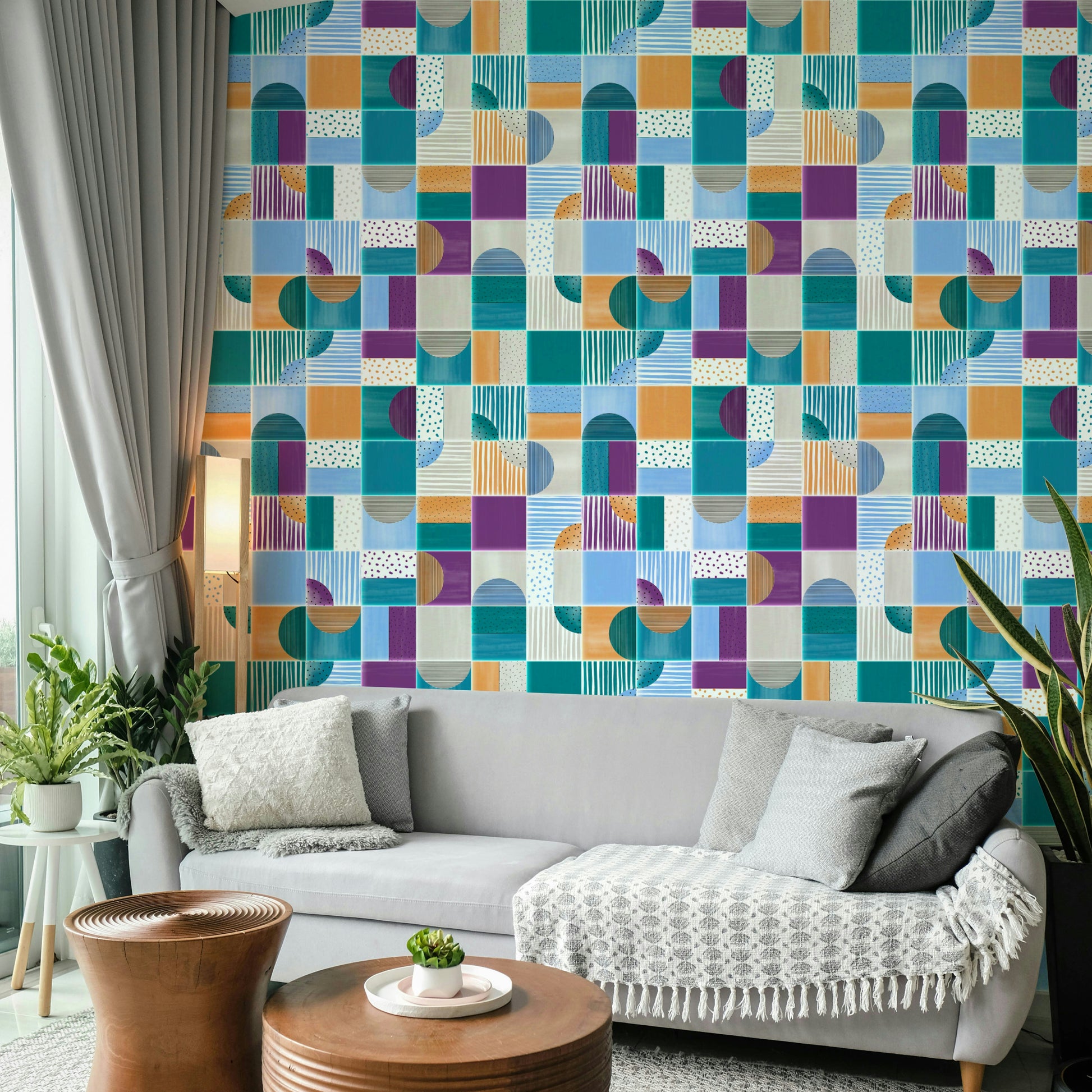 Seamless pattern for wall application.

