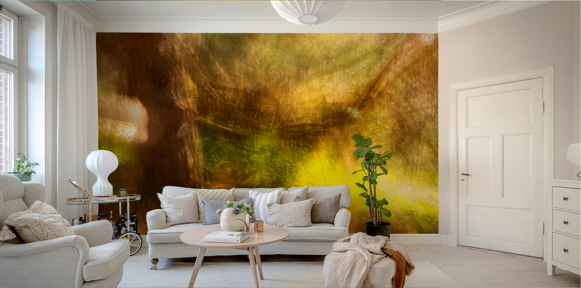 Wall decor evoking serenity and quietude.

