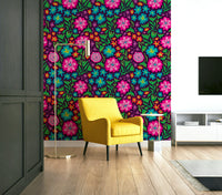 vintage tropical floral design

