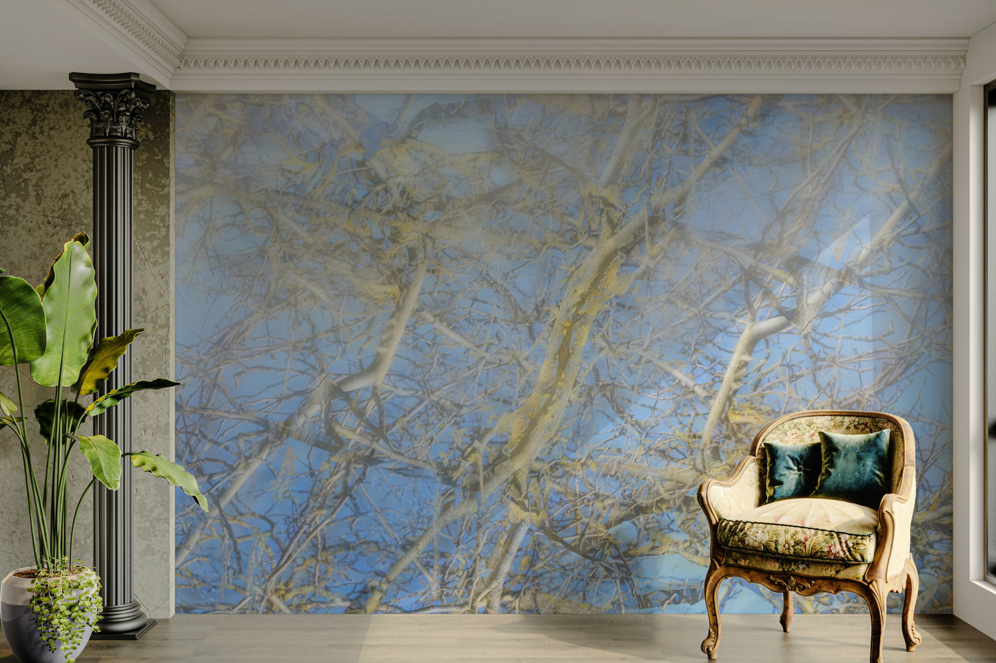 Tranquil blue color palette.

