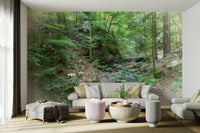 Focus on water movement and plant textures.

