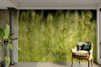 Lush green colors with gentle light.

